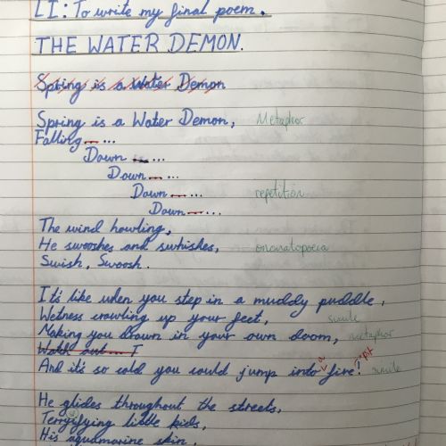 Extended Writing in POR